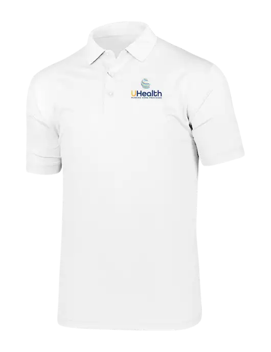 Callaway Vibrant Bright White Ventilated Polo w/Uhealth Logo
