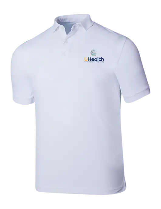 Callaway Ottoman Bright White Polo w/Uhealth Logo