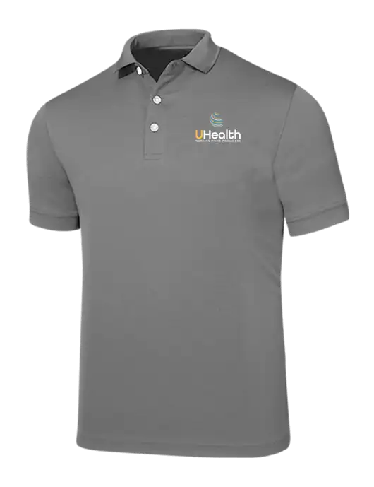 Callaway Ottoman Medium Grey Polo w/Uhealth Logo