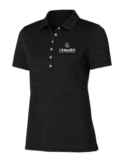 Callaway Womens Black Ventilated Polo w/Uhealth Logo