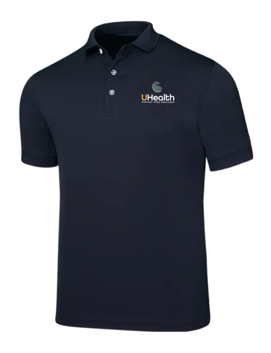 Callaway Ottoman Navy Polo w/Uhealth Logo