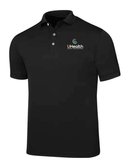 Callaway Ottoman Black Polo w/Uhealth Logo