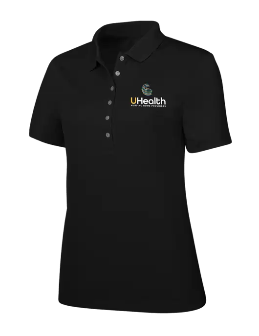 Callaway Womens Ottoman Black Polo w/Uhealth Logo