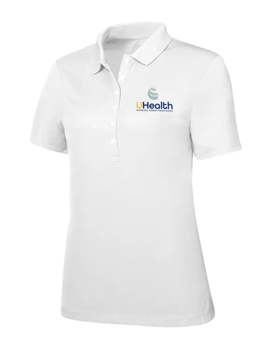 Callaway Womens Ottoman Bright White Polo w/Uhealth Logo