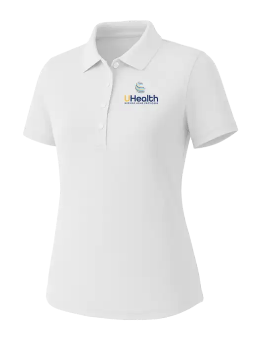 Callaway Womens Core Bright White Performance Polo w/Uhealth Logo