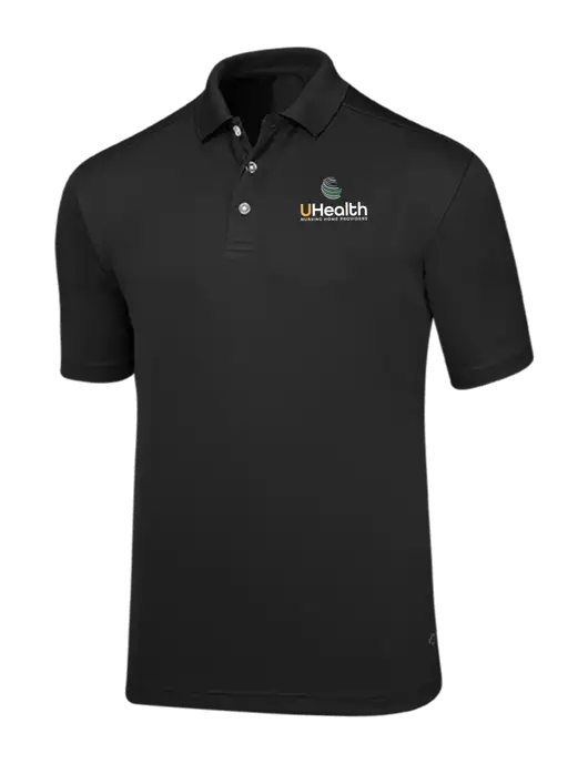 Callaway Core Black Performance Polo w/Uhealth Logo