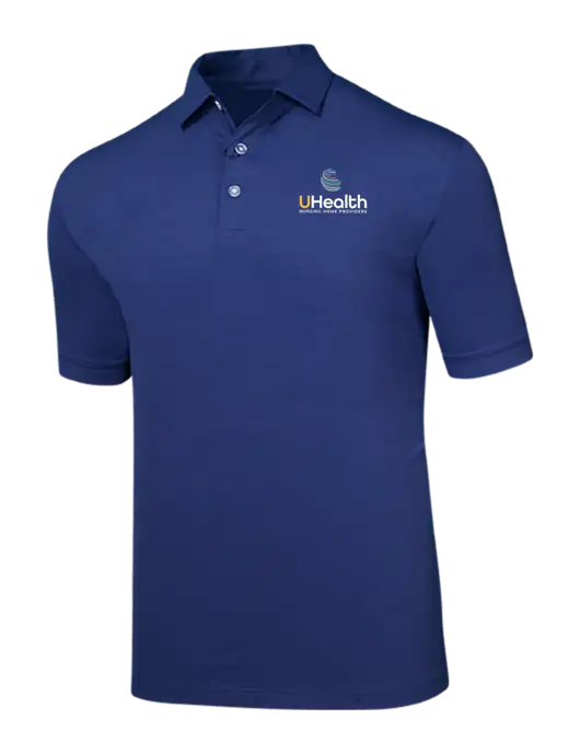 Callaway Navy Fashion Tonal Polo w/Uhealth Logo