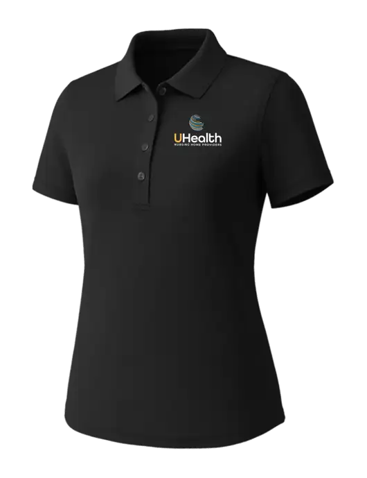Callaway Womens Core Black Performance Polo w/Uhealth Logo