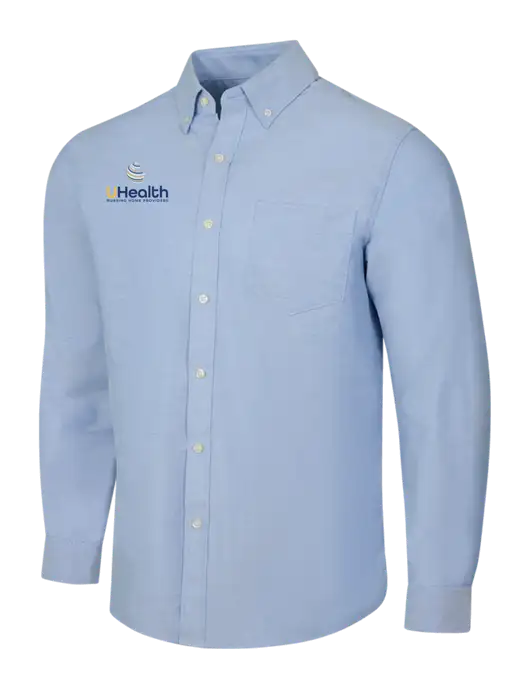 Light Blue SuperPro Oxford Shirt w/Uhealth Logo