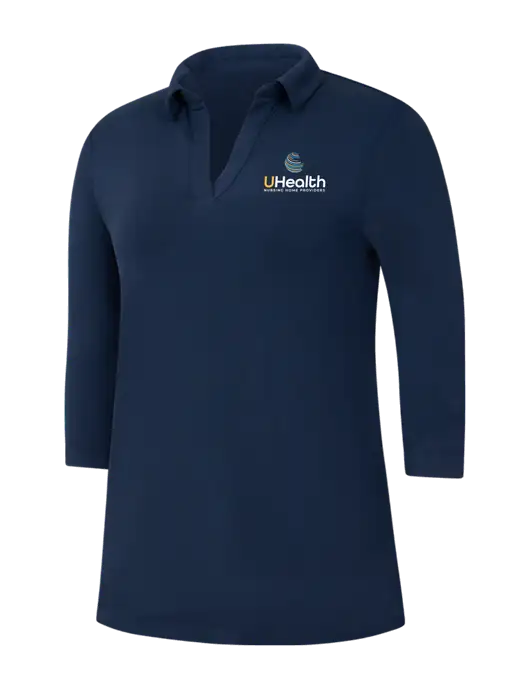 Navy Womens Luxe Knit Tunic w/Uhealth Logo
