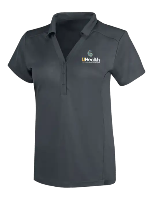 OGIO Dark Grey Womens Framework Polo w/Uhealth Logo