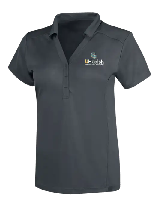 OGIO Dark Grey Womens Framework Polo w/Uhealth Logo