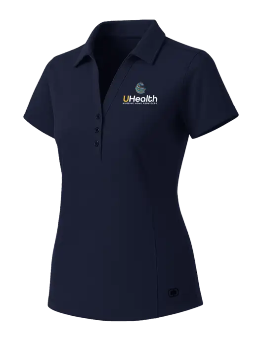 OGIO Womens Navy ONYX Polo w/Uhealth Logo