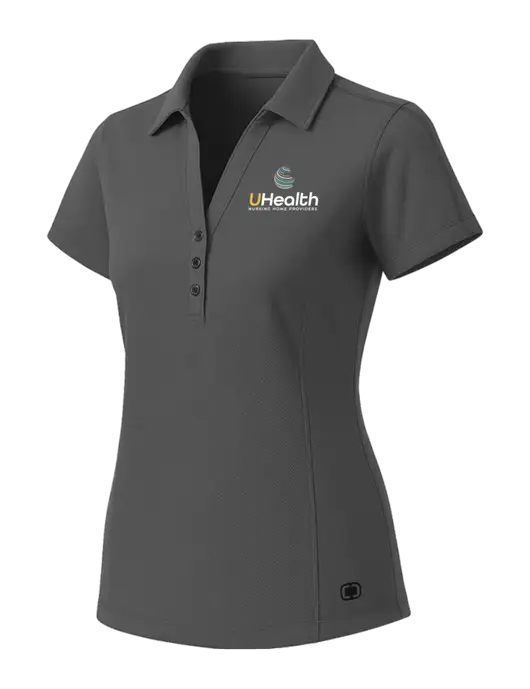 OGIO Womens Medium Grey ONYX Polo w/Uhealth Logo