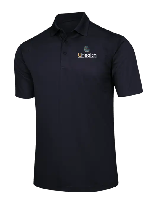 Black Micropique Sport-Wick Polo w/Uhealth Logo