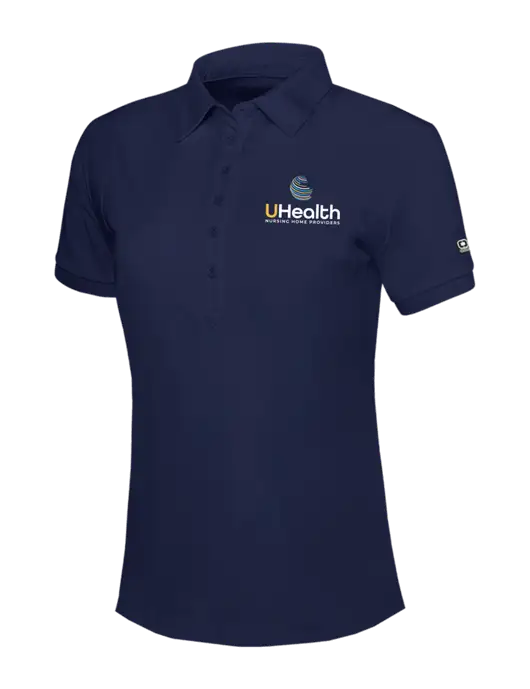 OGIO Womens Navy Jewel Polo w/Uhealth Logo