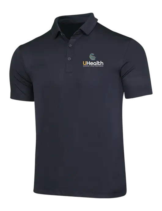Black Posi-UV Pro Polo w/Uhealth Logo