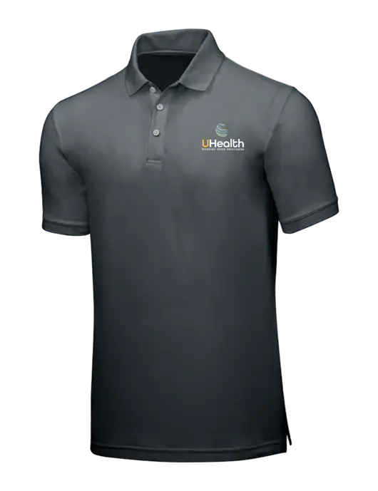 Dark Grey Core Classic Pique w/Uhealth Logo
