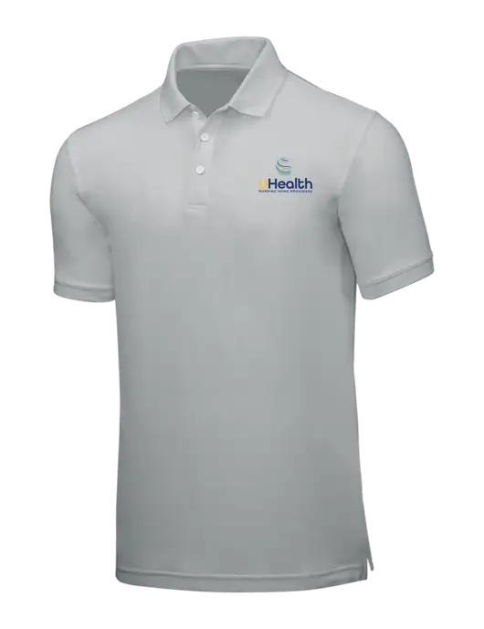Light Grey Core Classic Pique w/Uhealth Logo