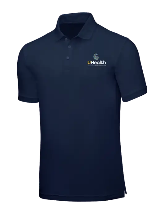 Navy Blue Core Classic Pique w/Uhealth Logo