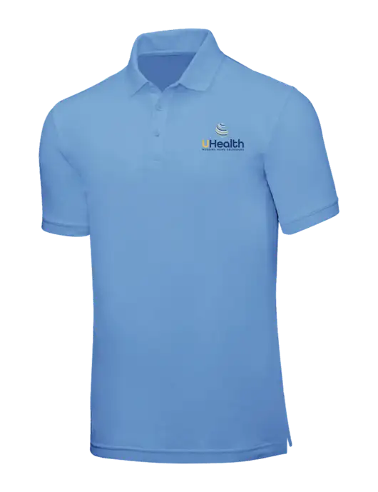 Carolina Blue Core Classic Pique w/Uhealth Logo