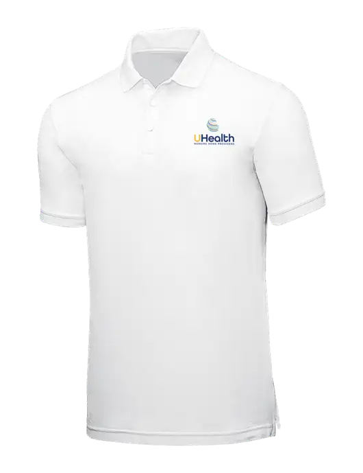 White Core Classic Pique w/Uhealth Logo