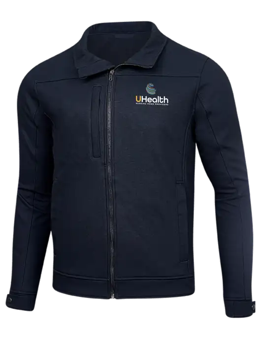 Cornerstone Navy Duck Bonded Soft Shell Jacket w/Uhealth Logo