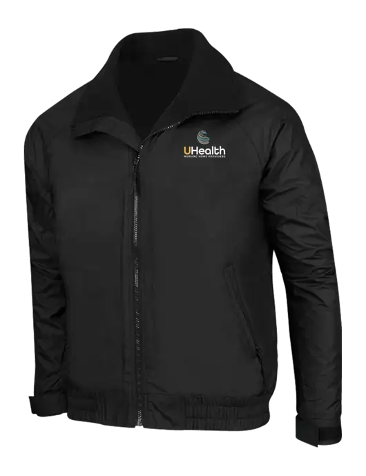 True Black/True Black Classic Competitor Jacket w/Uhealth Logo
