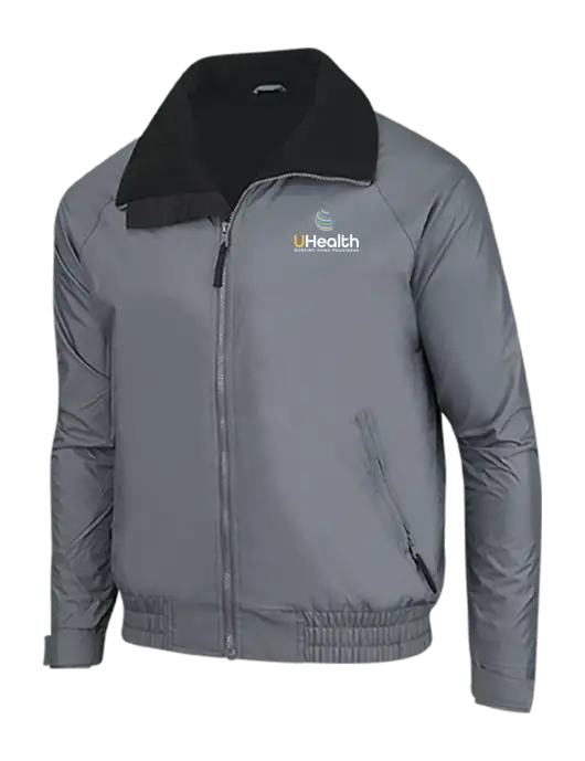 Dark Grey/Black Classic Competitor Jacket w/Uhealth Logo
