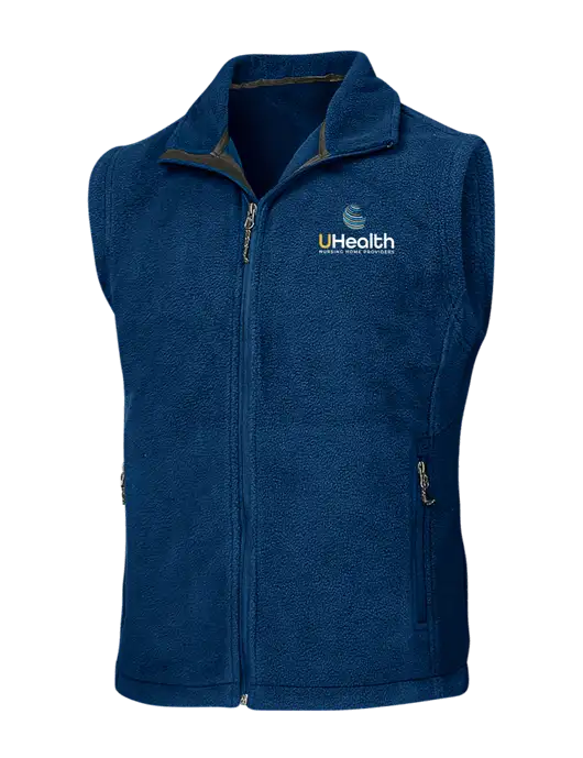 Navy Fleece Vest w/Uhealth Logo