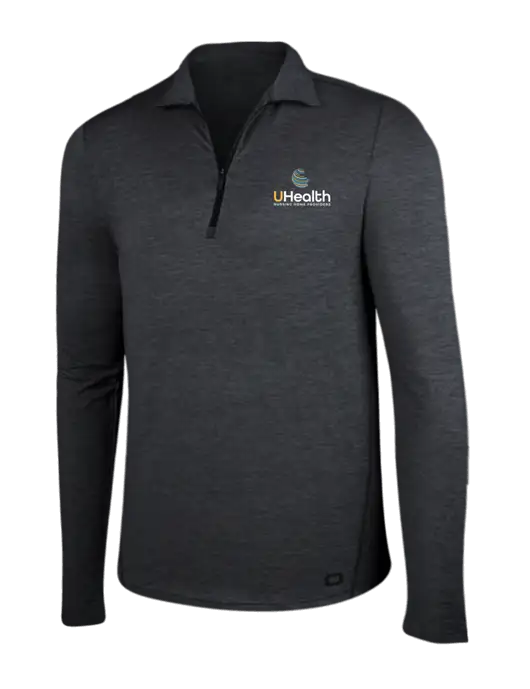 OGIO Blacktop Heather Endurance Force 1/4 Zip w/Uhealth Logo