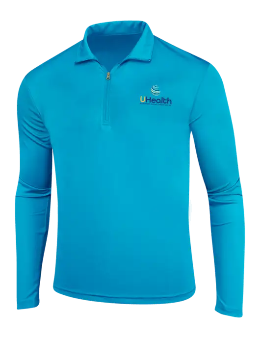 Sapphire Blue PosiCharge Competitor 1/4 Zip Pullover w/Uhealth Logo
