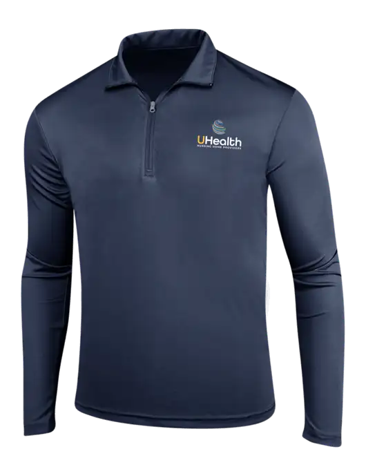 Navy PosiCharge Competitor 1/4 Zip Pullover w/Uhealth Logo