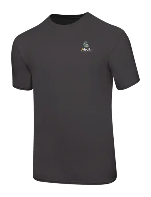 Ring Spun Charcoal 4.5 oz T-Shirt w/Uhealth Logo