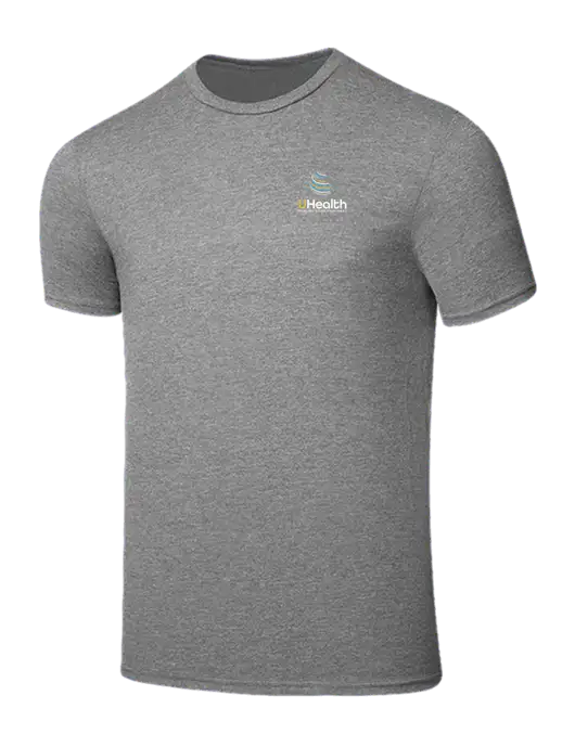 Seriously Soft Grey Frost T-Shirt w/Uhealth Logo