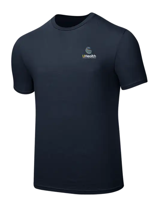 Seriously Soft Navy T-Shirt w/Uhealth Logo