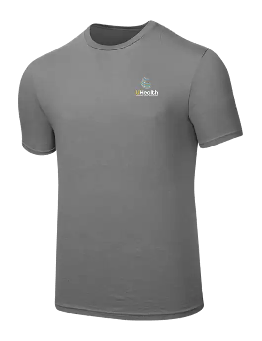 Seriously Soft Medium Grey T-Shirt w/Uhealth Logo