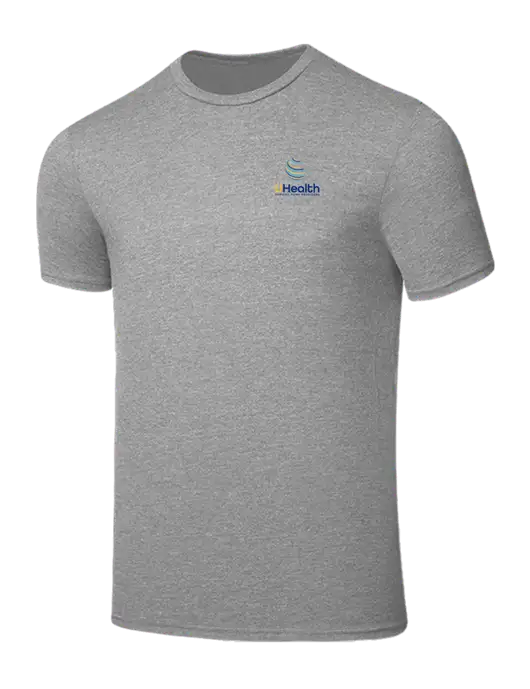 Seriously Soft Light Heather Grey T-Shirt w/Uhealth Logo