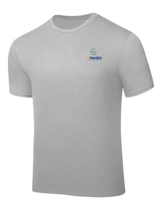 Silver PosiCharge Competitor Tee w/Uhealth Logo