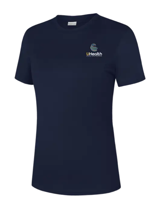 Womens Navy PosiCharge Competitor Tee w/Uhealth Logo