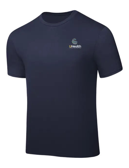 Navy PosiCharge Competitor Tee w/Uhealth Logo