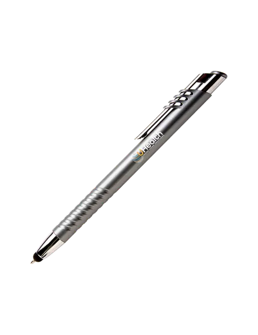 Schirhart Grey Stylus Pen - Blue Ink w/Uhealth Logo