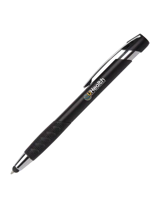Alize Black Stylus Black Ink Pen w/Uhealth Logo