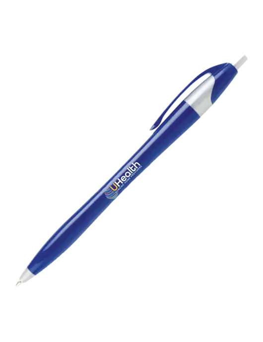 Novella Navy/Silver Corporate Pen- Blue Ink w/Uhealth Logo