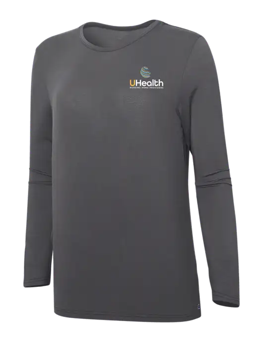 Wink Pewter Womens Long Sleeve Layer Tee w/Uhealth Logo