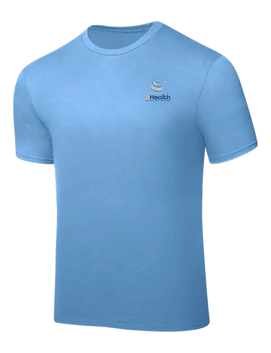 Carolina Blue PosiCharge Competitor Tee w/Uhealth Logo
