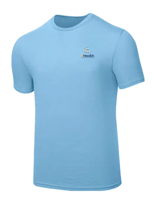 Seriously Soft Light Blue T-Shirt w/Uhealth Logo