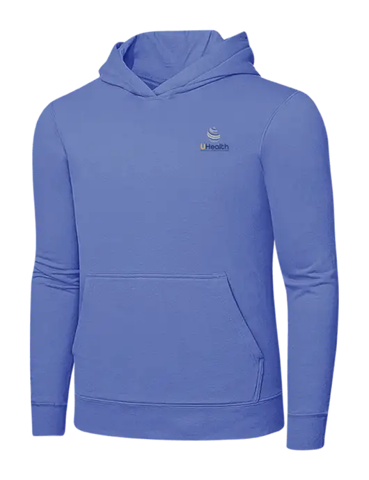 Carolina Blue 7.8 oz Ring Spun Hooded Sweatshirt w/Uhealth Logo