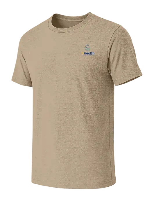 BELLA+CANVAS Heather Tan CVC Short Sleeve Tee w/Uhealth Logo