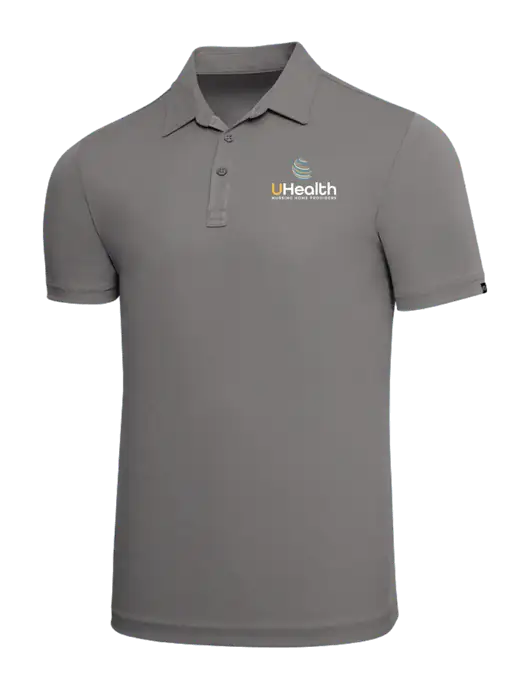 TravisMathew Grey Solid Oceanside Polo w/Uhealth Logo
